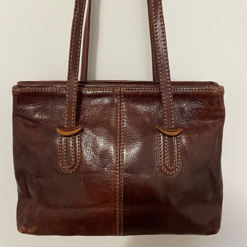 Vintage ISA 1982 ROMA Genuine Leather Bag - Italian made